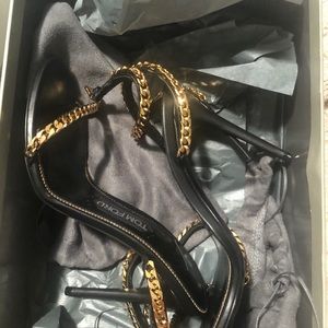 Tom Ford gold chain sandal